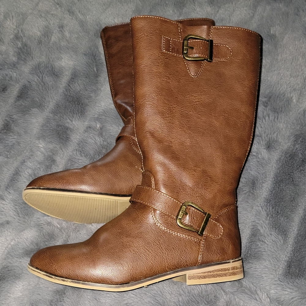 Cat & Jack Big Girls Size 4 Brown Tall Riding Boots